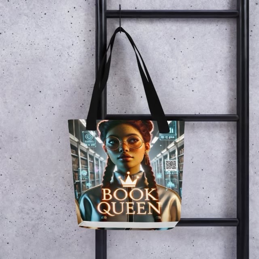 Book Queen Tote Bag - Black - Picture 2 of 6